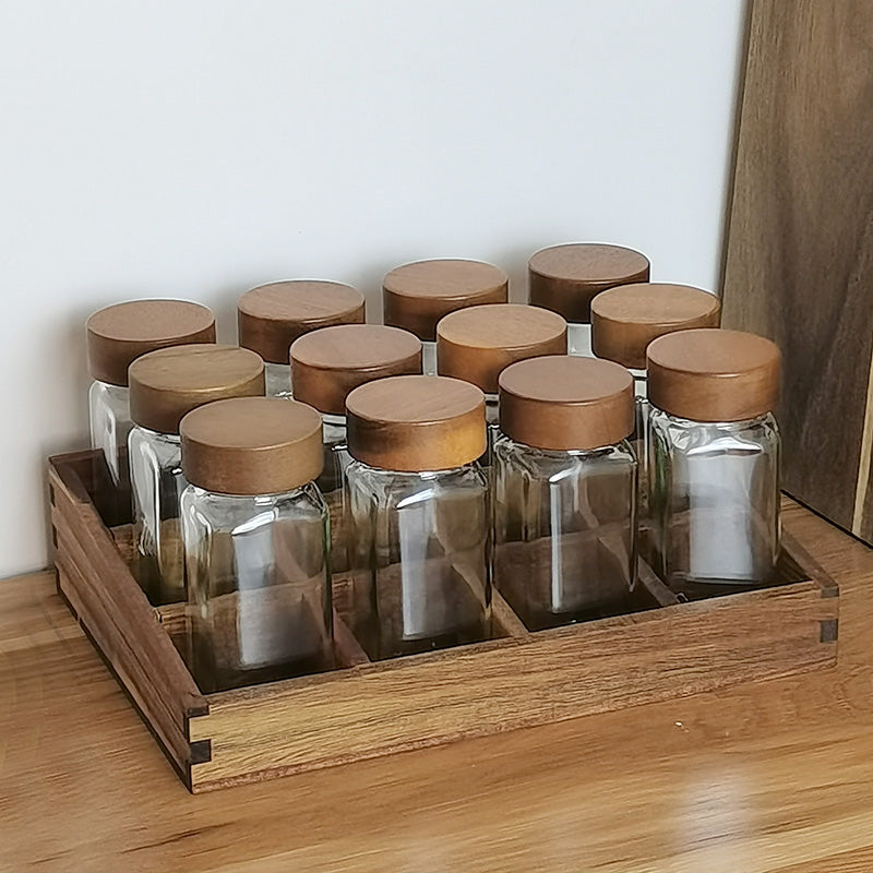 étagère pots à epices Acacia
