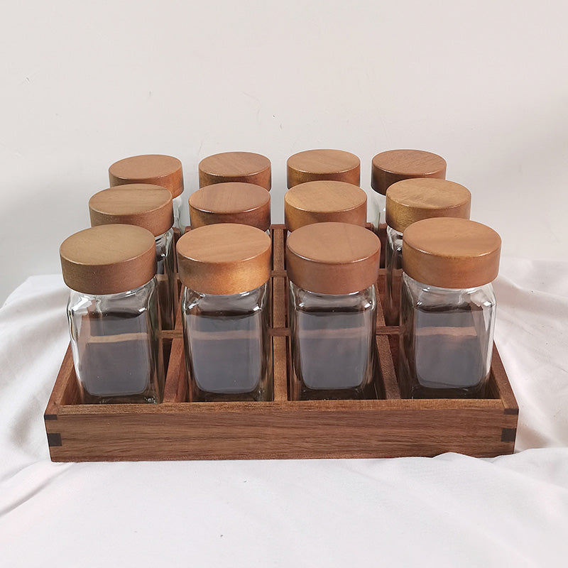 étagère pots à epices Acacia