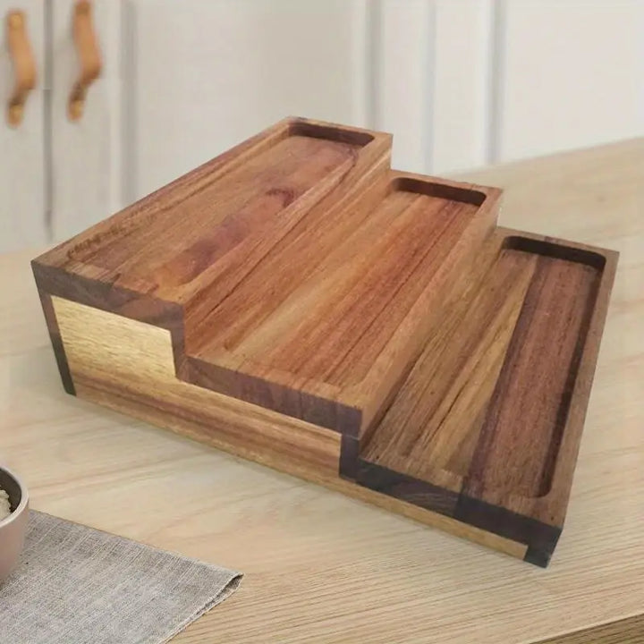Étagère à épices en Acacia