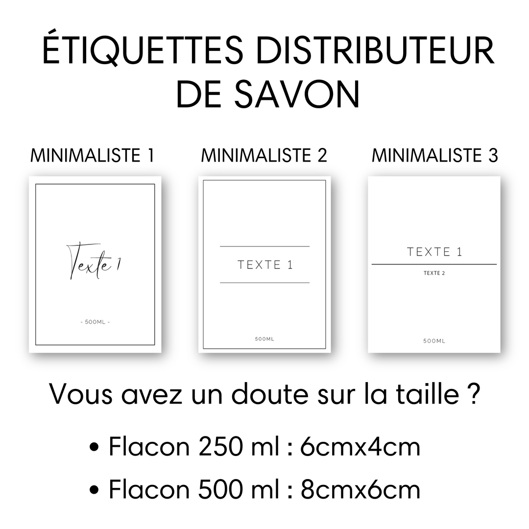 étiquettes savon